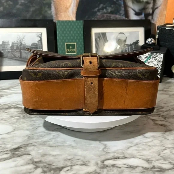 LOUIS VUITTON CARTOUCHIERE MM SHOULDER BAG PURSE MONOGRAM - Picture 3 of 17